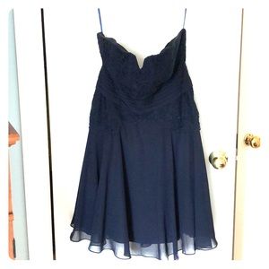Navy lace dress